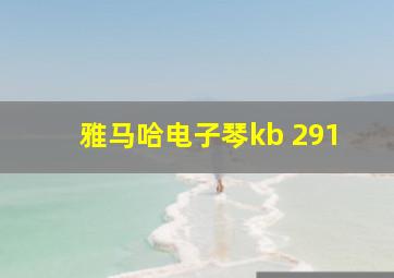 雅马哈电子琴kb 291